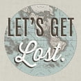 thumbnail image 1 of French World Map Inspiration Lets Get Lost Poster Print by  Wild  Portfolio, 1 of 2