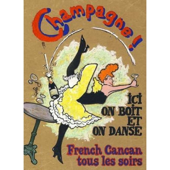 French cancan Canvas Art - Jean Pierre Got (20 x 28)