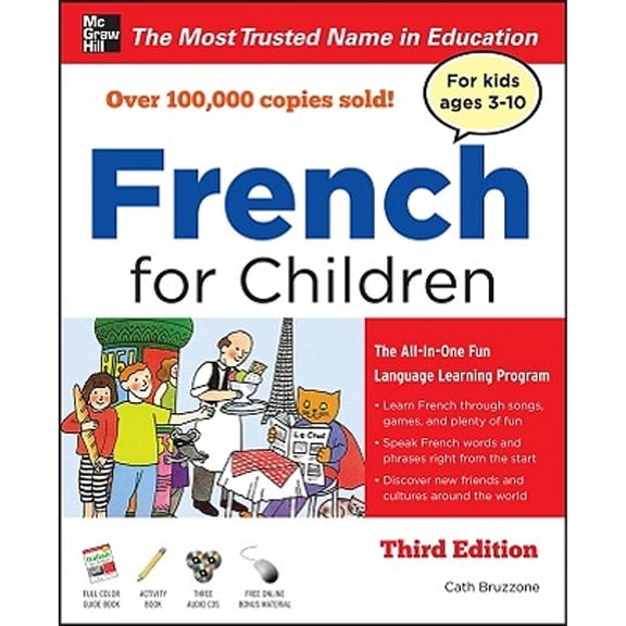 Pre-Owned French for Children with Three Audio Cds, Third Edition (Paperback) 0071744975 9780071744973