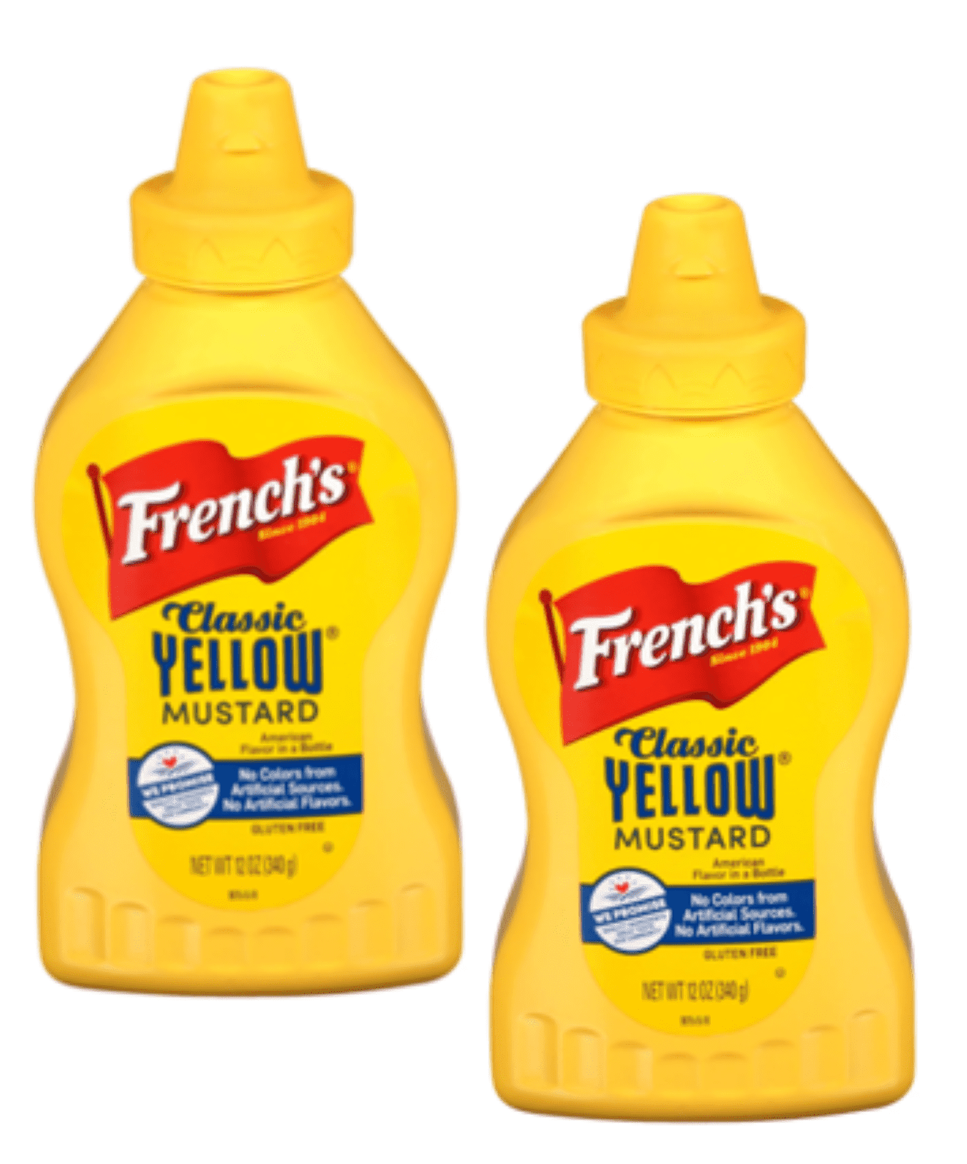 French's 12 oz. Classic Yellow Mustard Squeeze Bottle Pack of 2