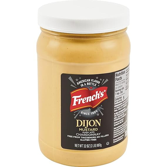 French's Dijon Mustard with Chardonnay, 32 Ounce, Pack of 2