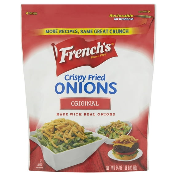 French's Kosher Crispy Fried Onions, 24.0 oz Pouch