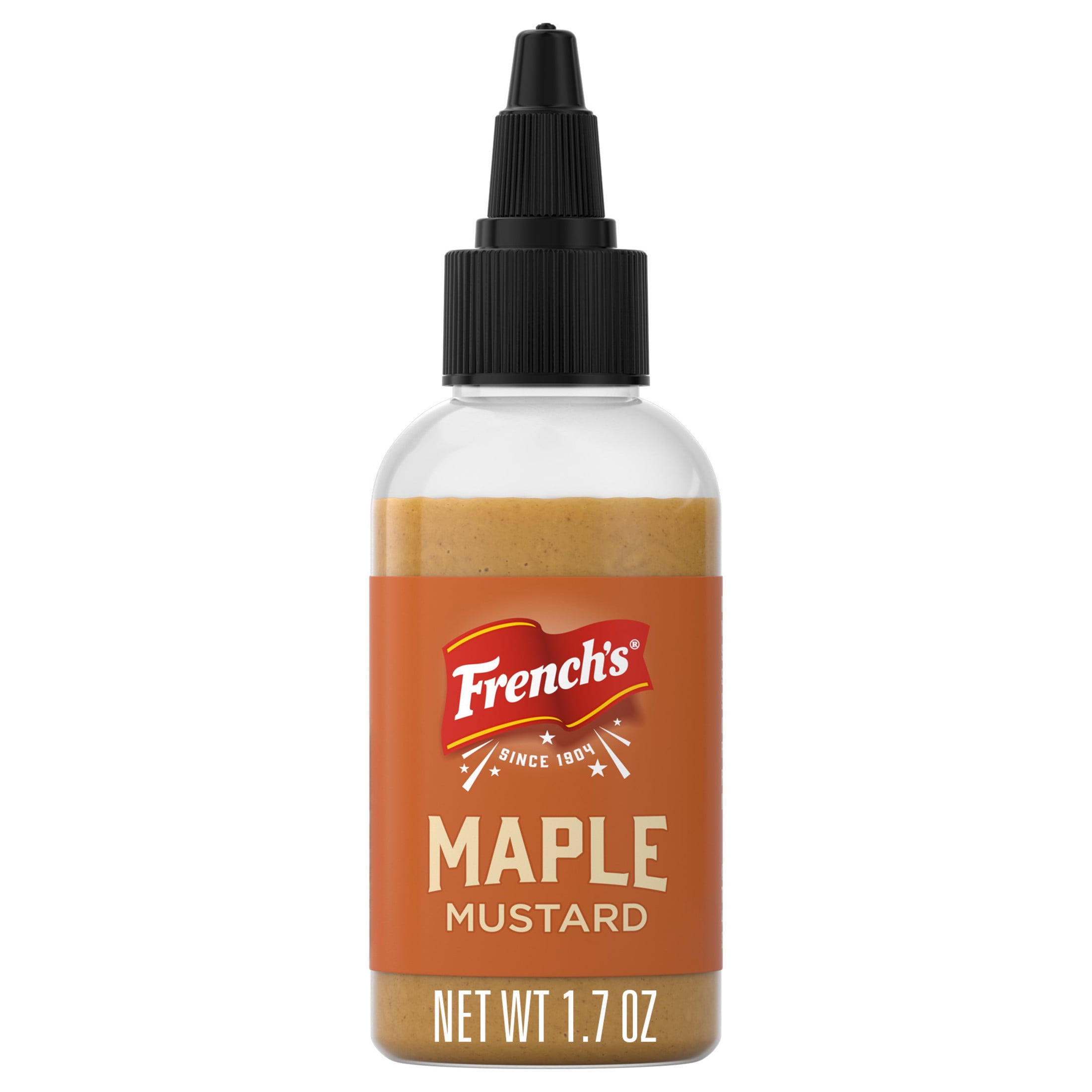 French's Maple Mini Mustard, 1.7 oz Bottle