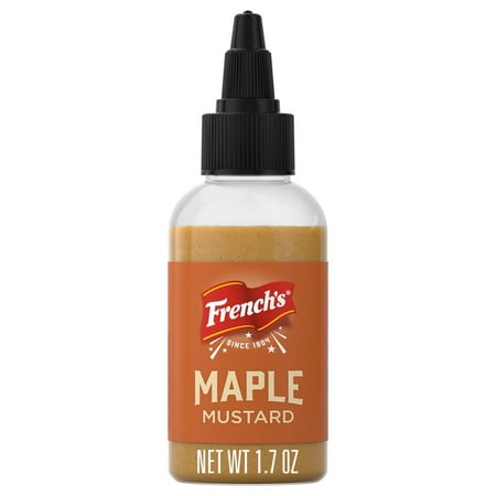 French's Maple Mini Mustard, 1.7 oz Bottle