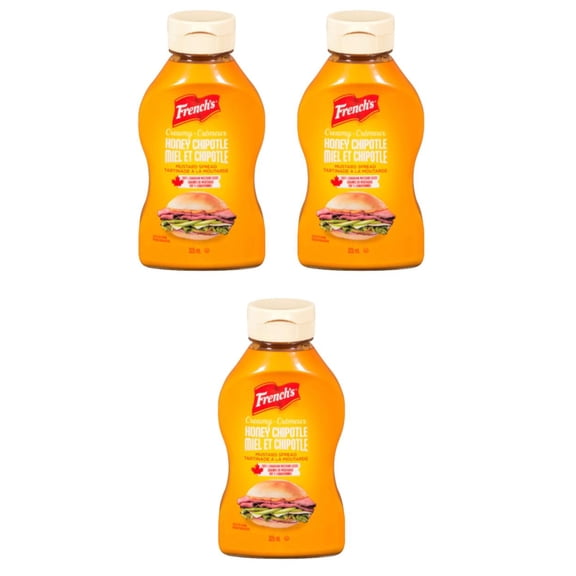French's Mustard Creamy Honey Chipotle 325ml (3 Pack)