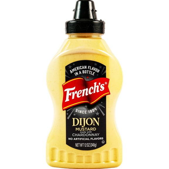 French's No Artificial Flavors Gluten Free Chardonnay Dijon Mustard Squeeze Bottle, 12.0 oz Bottle