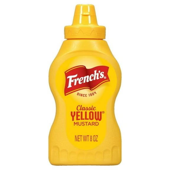 French's No Artificial Flavors Gluten Free Classic Yellow Mustard 8 oz Bottle (Pack of 2)