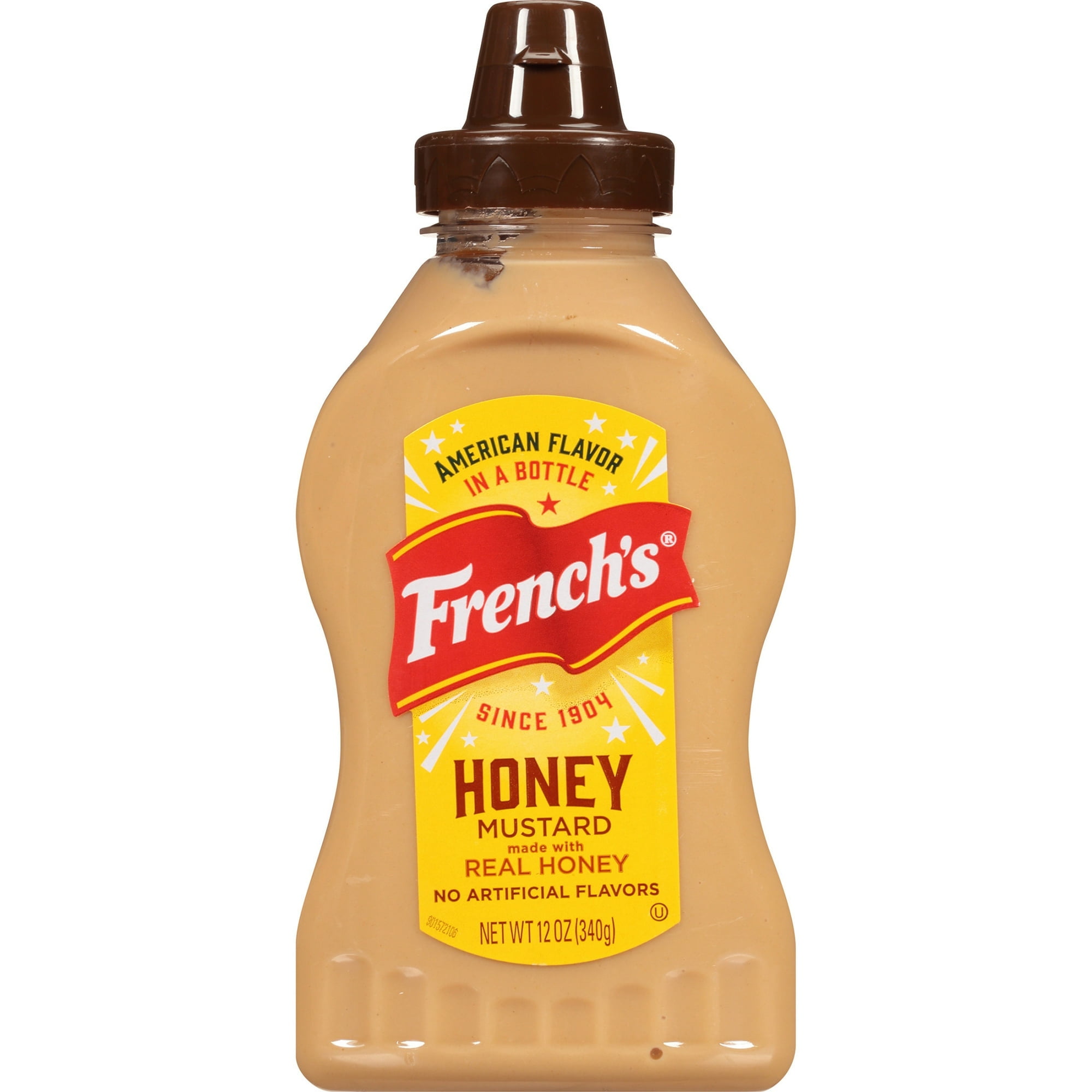 French's No Artificial Flavors Honey Mustard 12 oz Bottle (Pack of 6)