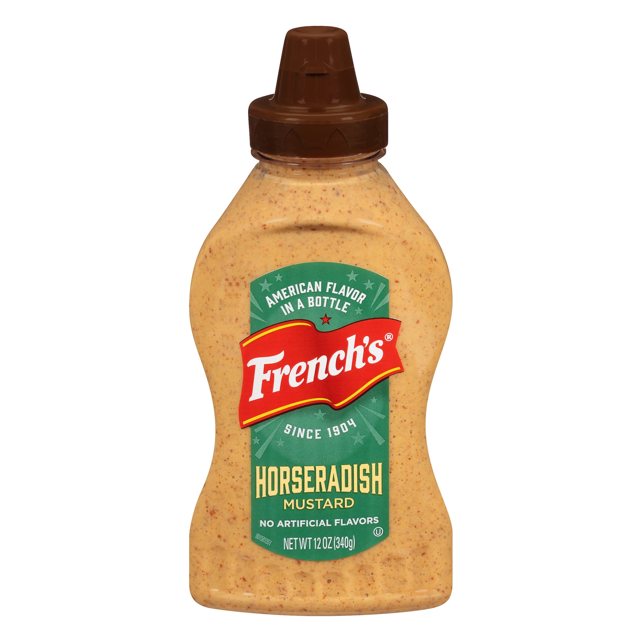 French's No Artificial Flavors Horseradish Deli Mustard Squeeze Bottle, 12.0 oz Bottle