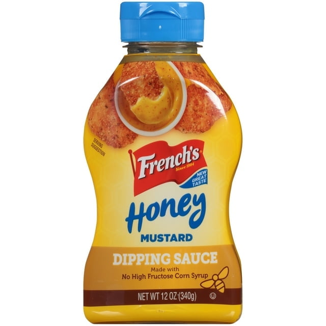 French's No Artificial Flavors Kosher Honey Mustard Dipping Sauce 12 oz Bottle (Pack of 2)