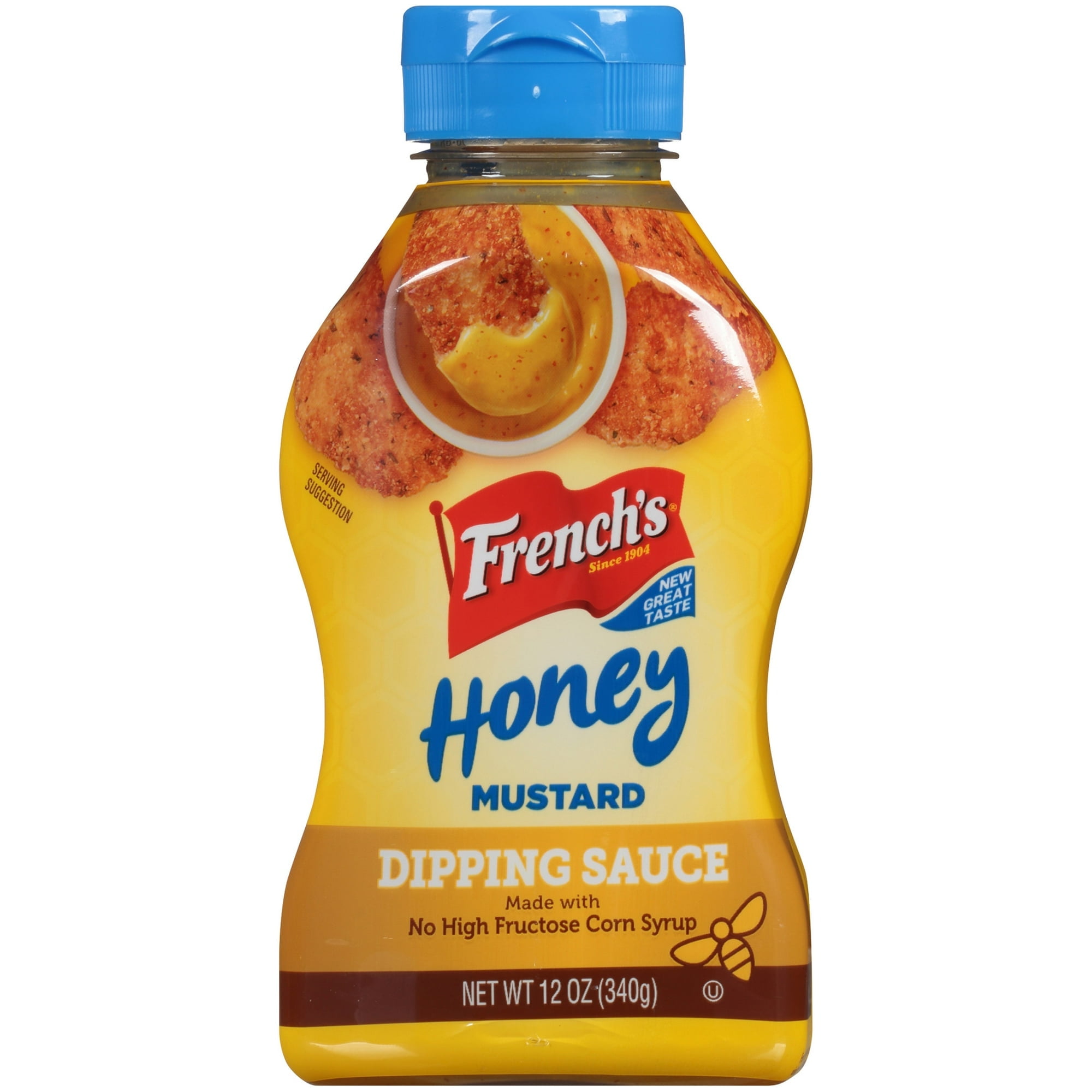 French's No Artificial Flavors Kosher Honey Mustard Dipping Sauce 12 oz Bottle (Pack of 4)