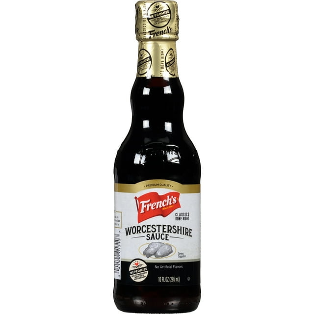 French's No Artificial Flavors Kosher Worcestershire Sauce, 10 fl oz Bottle
