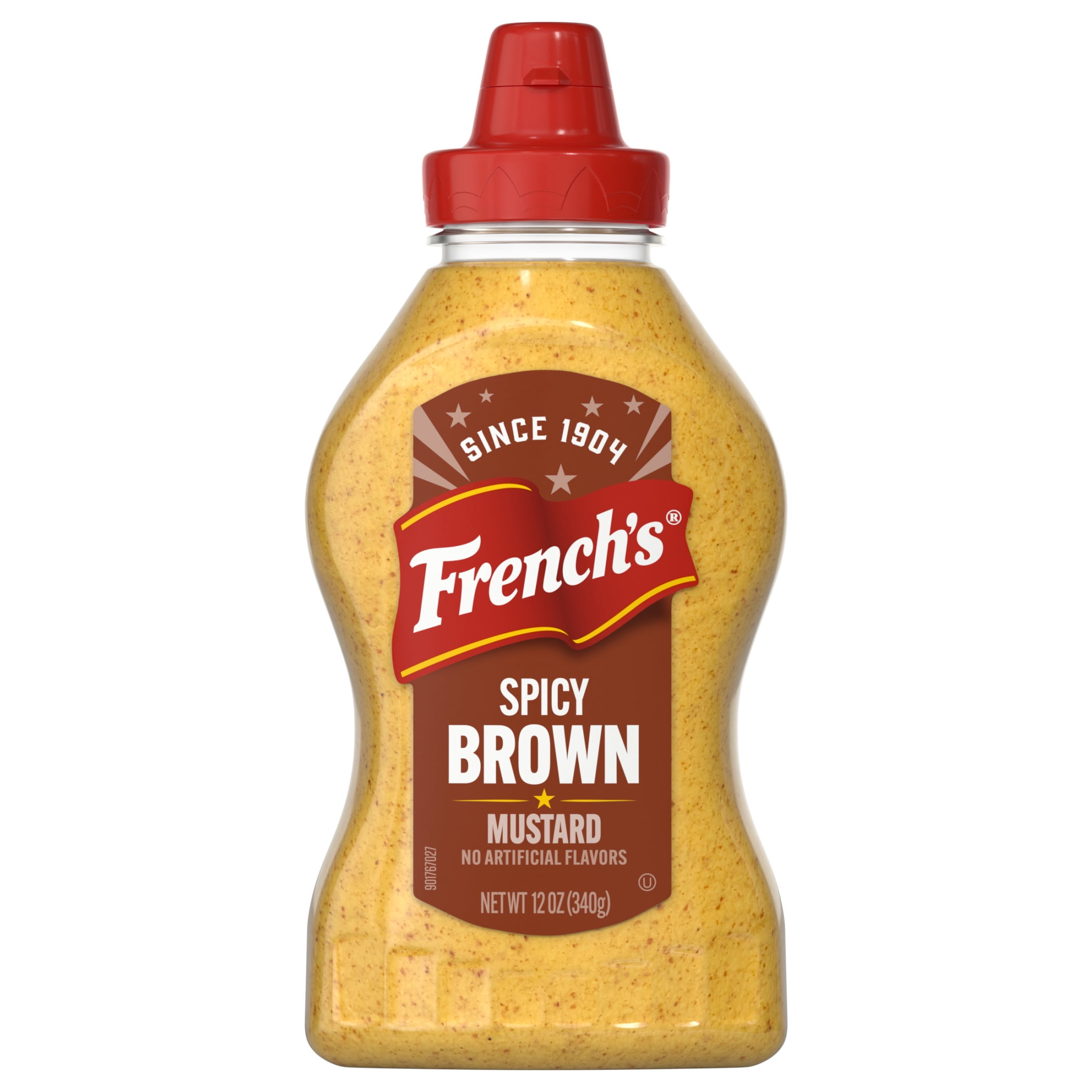 French's, Spicy Brown Mustard, 12 oz Bottle, No Artificial Flavors