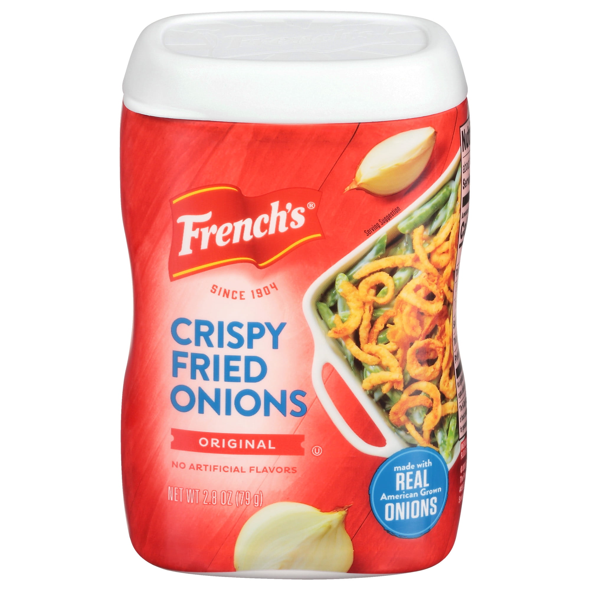 French's Original Crispy Fried Onions, 2.8 oz - Crisp Topping - Walmart.com