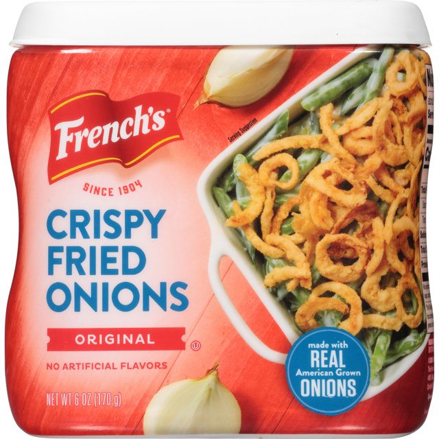 French's Original Crispy Fried Onions, 6 oz Salad Toppings
