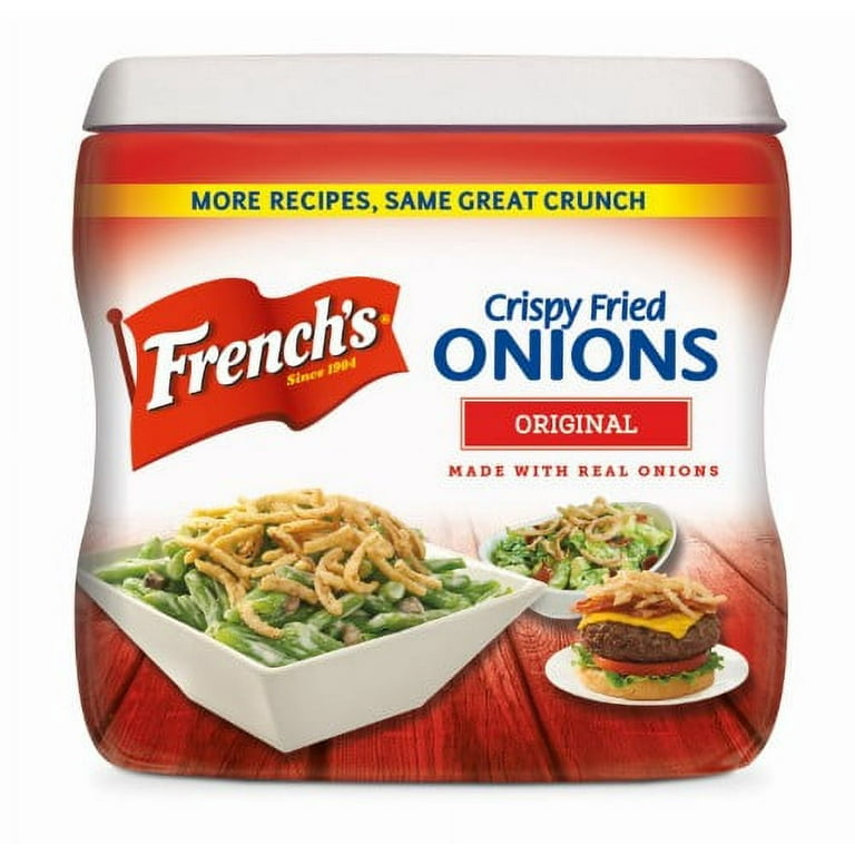 French's Original Crispy Fried Onions, Crispy Onion Topper, 6 OZ (Pack of  18) 