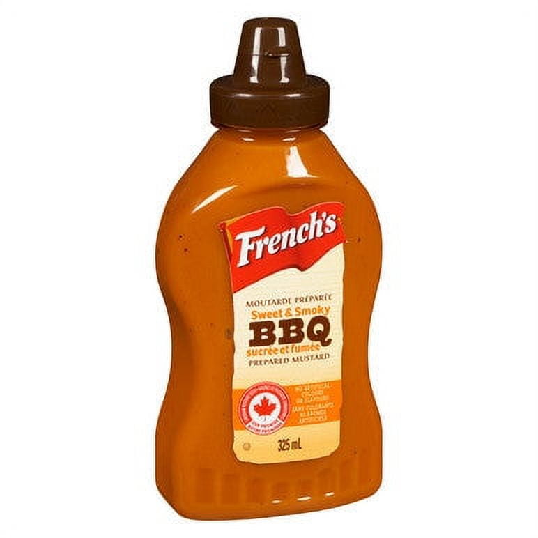 French's Sweet \u0026 Smoky BBQ Prepared Mustard, 325ml/11 fl. oz.