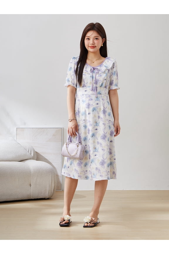 French sweet super fairy floral dress