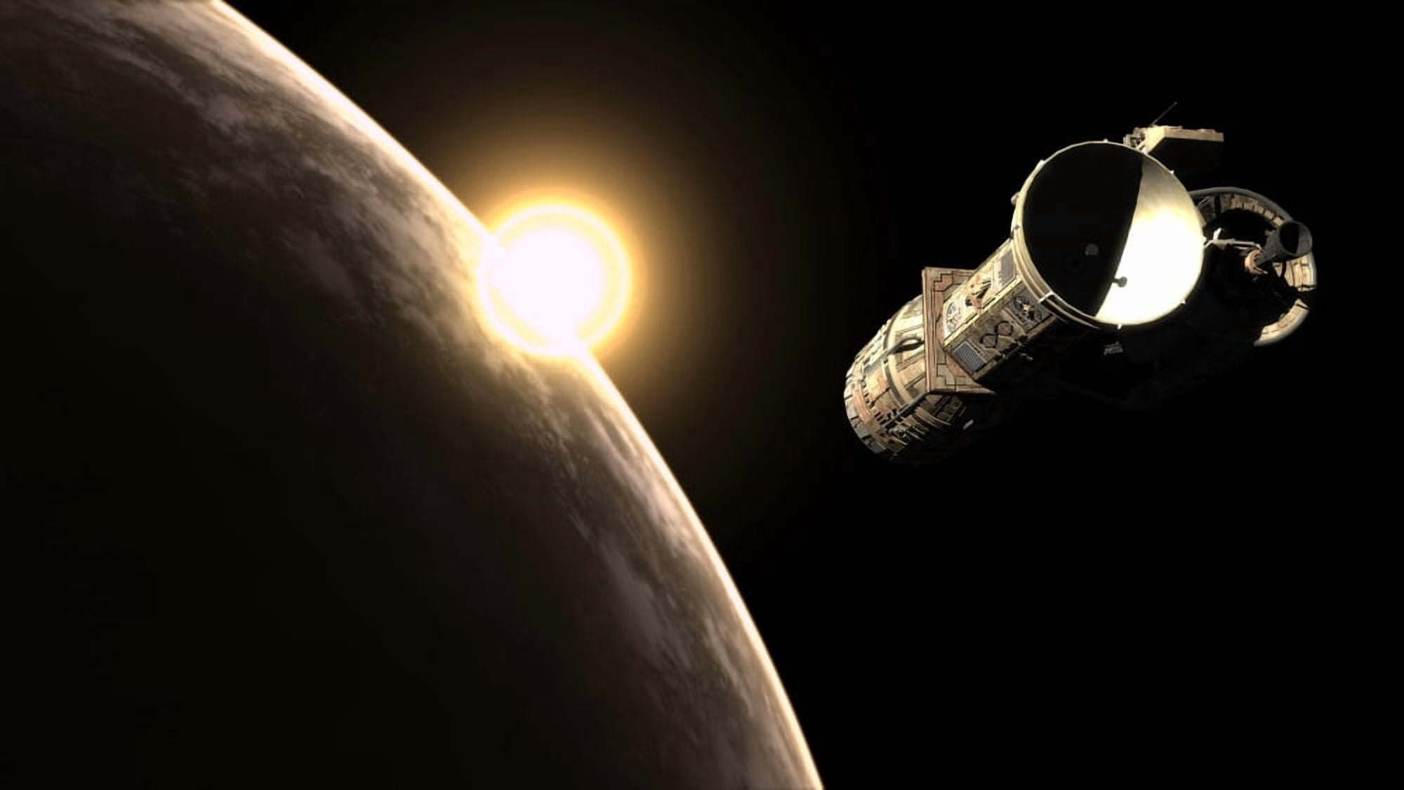 FrenchBulgarian orbital weapons platform in orbit Canvas Art - Rhys TaylorStocktrek Images (38 x 22)