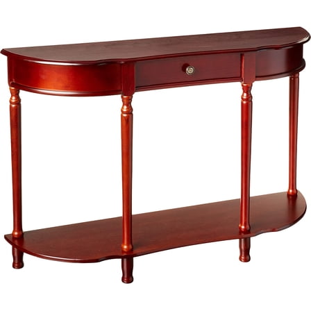 Frenchi Furniture Table, 47.10 in x 14.8 in x 30.7 in, Mahogany