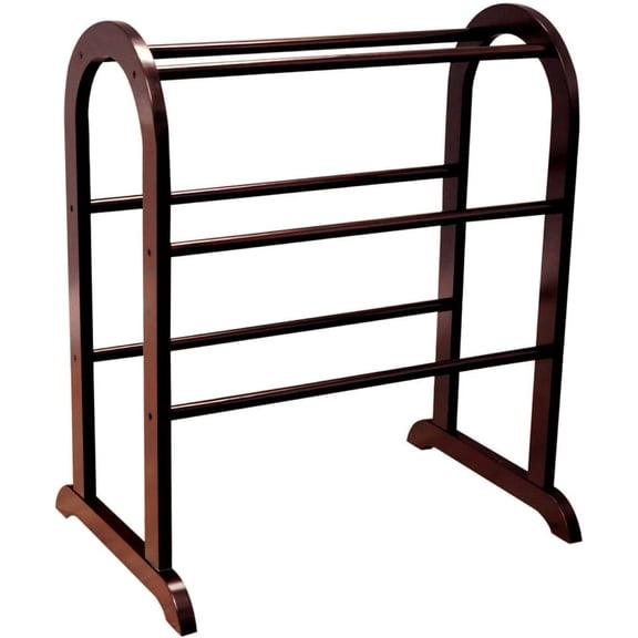 Frenchi Home Furnishing Quilt Rack, Cherry Finish