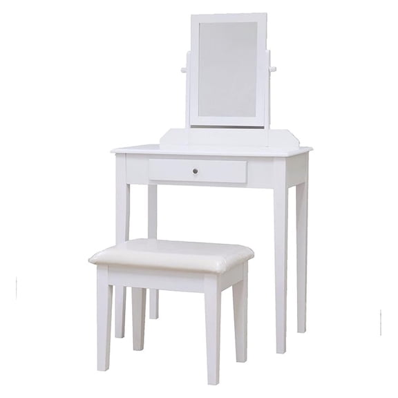 Frenchi Home Furnishing Vanity Set with Stool and Mirror