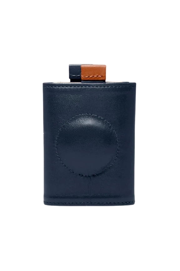 Co. - Speed Wallet Mini - Ultra Navy - RFID blocking with quick-access pull tab - Ultra-slim Italian leather for secure minimalist carry.