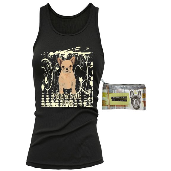 Frenchie Cream Womens' French Bulldog Tank Top & Bag - Multi-Pack Gift Set - FREE SHIPPING