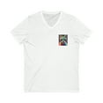 thumbnail image 1 of Frenchie Dog Art - Unisex Jersey Short Sleeve V-Neck Tee - By A.Melo Originals, 1 of 2
