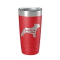 thumbnail image 1 of Frenchie Mom Tumbler Dog Travel Mug French Bulldog Gift Insulated Laser Engraved Coffee Cup 20 oz Red, 1 of 1