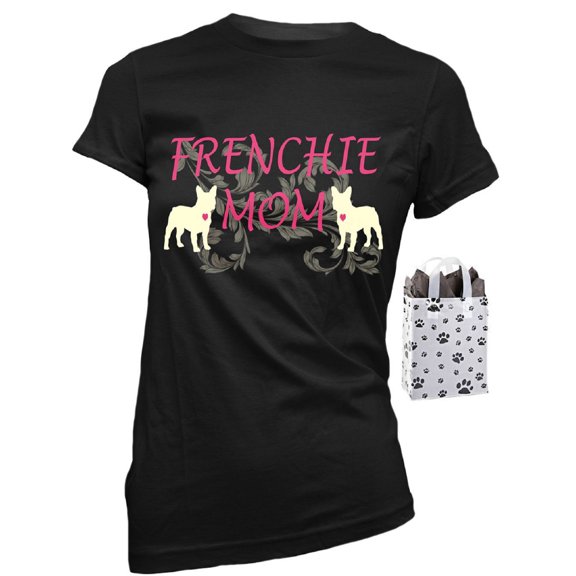 Frenchie Mom Womens' French Bulldog T-Shirt & Bag - Multi-Pack Gift Set