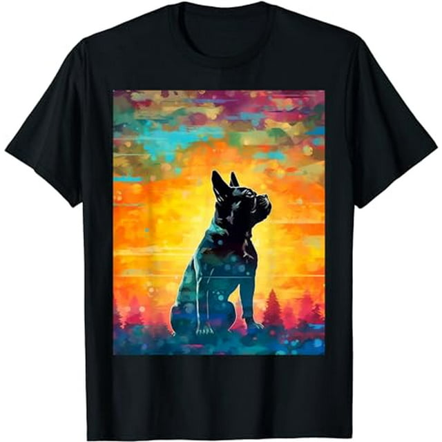 Frenchie Silhouette Spectrum, Cute Frenchie design T-Shirt - Walmart.com