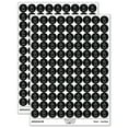 thumbnail image 1 of Frenchie Sitting Tilting Head French Bulldog Dog 200+ Round Stickers - Black - Matte Finish - 0.50" Size, 1 of 3
