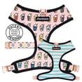 thumbnail image 1 of Frenchiestore Reversible Dog Health Harness | Pink StarPup, 1 of 12