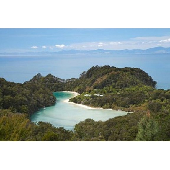 Frenchman Bay from Abel Tasman South Island New Zealand Canvas Art - David Wall DanitaDelimont (17 x 11)