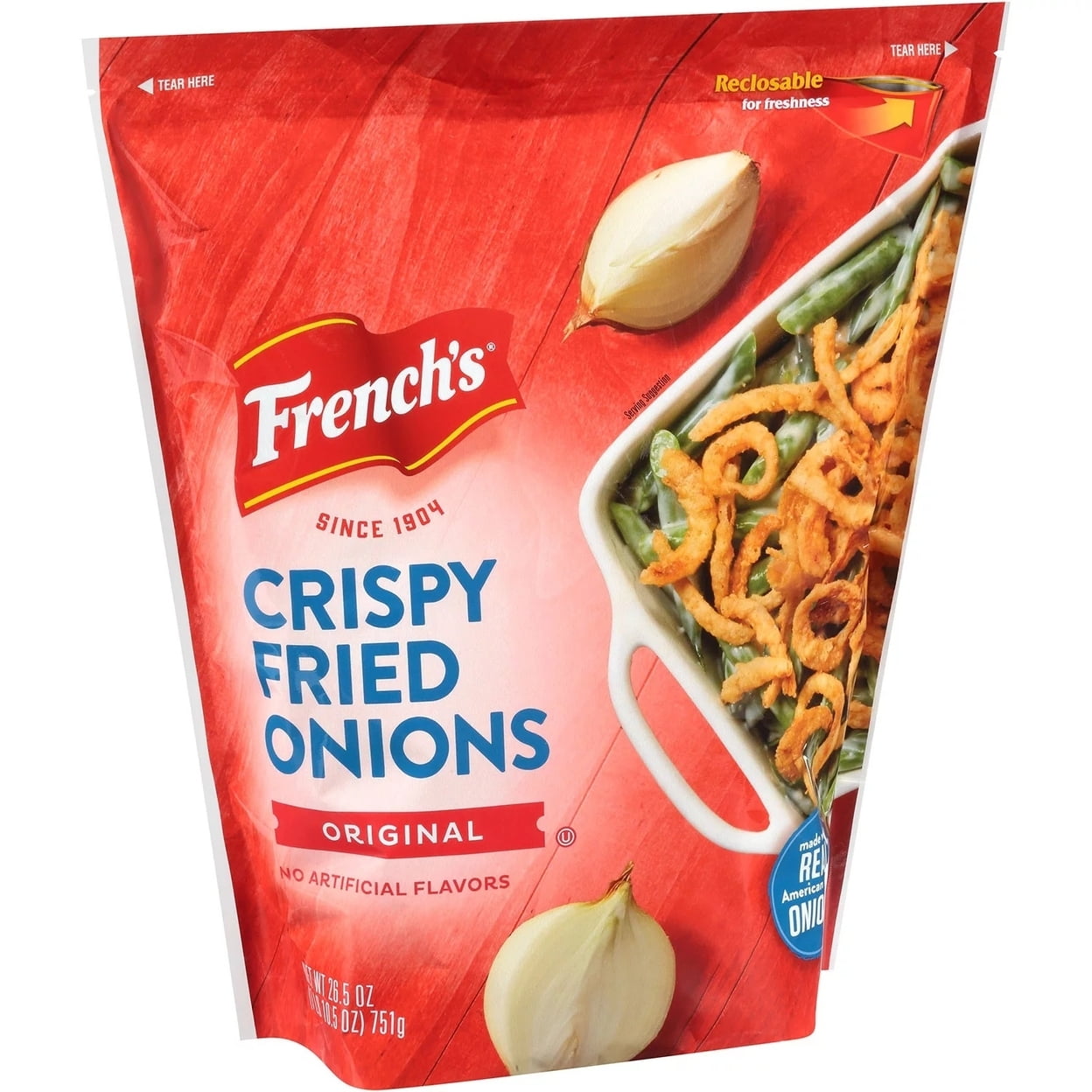 French's French Fried Onions, 26.5 Ounce Bag, Crunchy Topping for