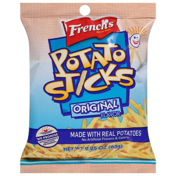 French's Original Potato Sticks, Crunchy, 2.25 oz Shelf Stable Plastic Bag