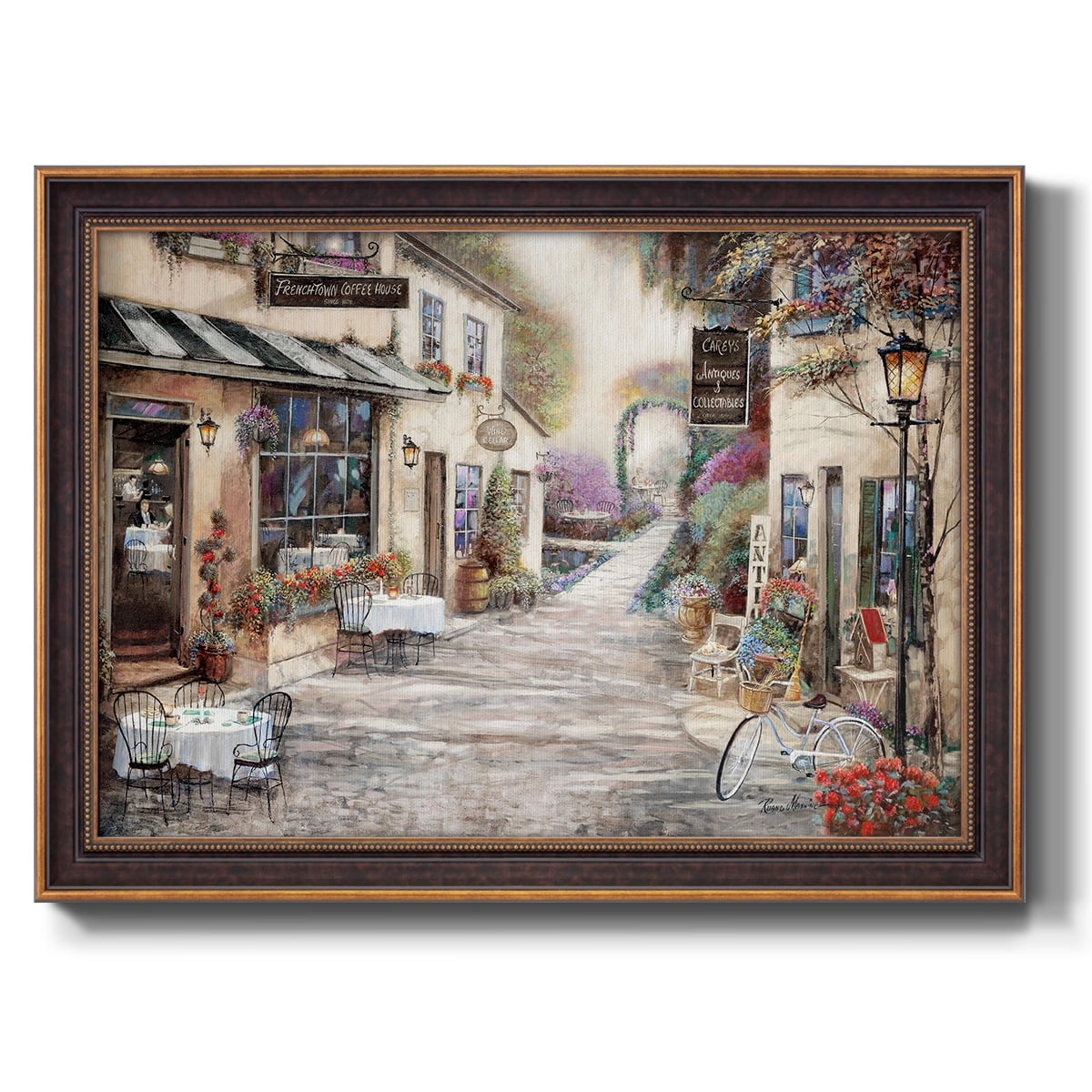 Frenchtown Market Premium Framed Canvas- Ready to Hang