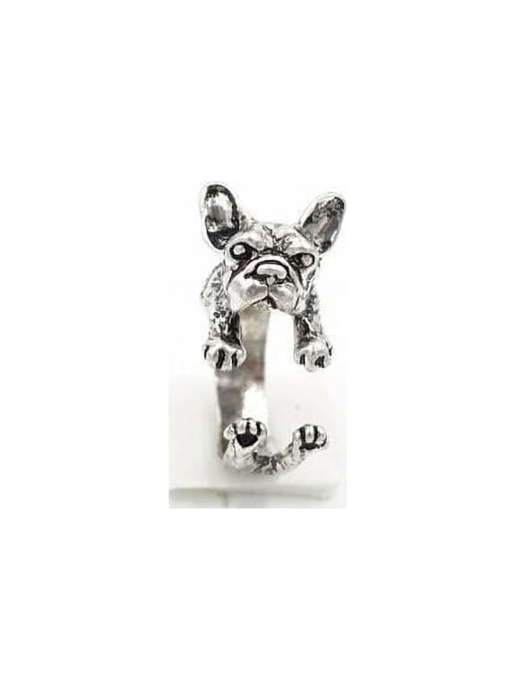 Frenchy French Bulldog Adjustable Animal Wrap Ring