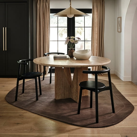 Rugs USA Canyon Abstract Wool Area Rug, 8' 6" x 11' 6", Shaped, Canyon Dark Brown