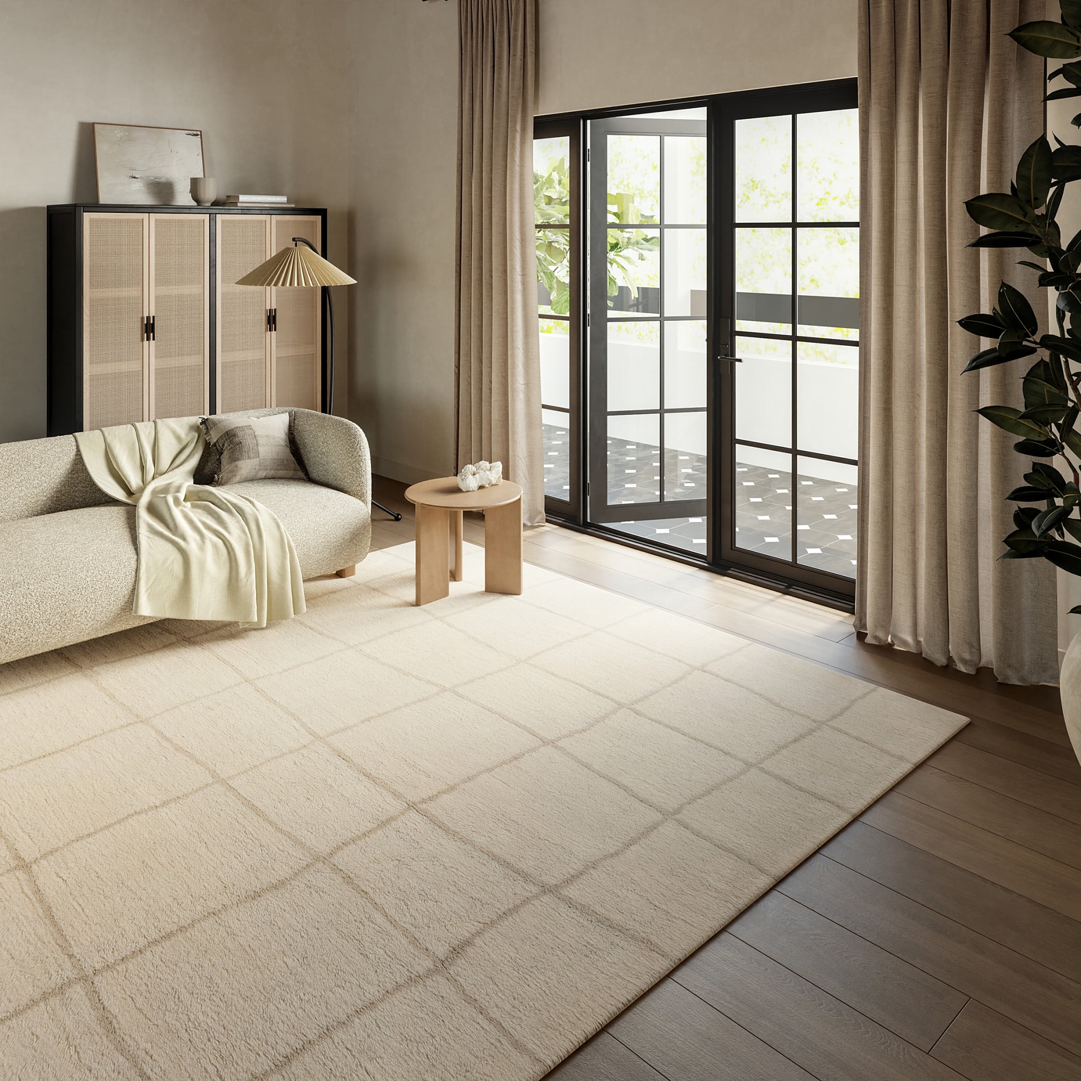 Frenshe Interiors x Rugs USA Montceito Tiled Wool Area Rug