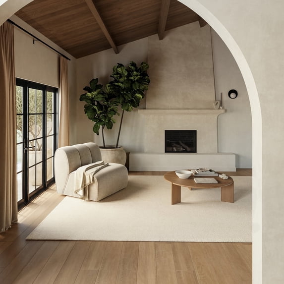 Rugs USA Maru Wool Area Rug, 8' 6" x 11' 6", Maru Ivory