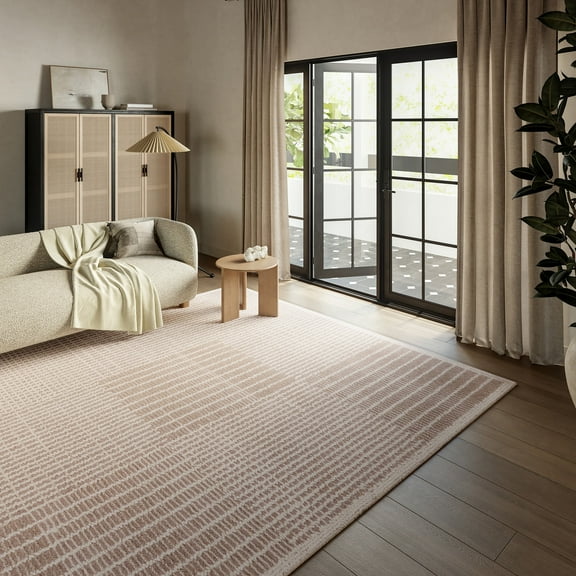 Rugs USA Montceito Tiled Wool Area Rug, 9' 6" x 13' 6", Montceito Light Purple