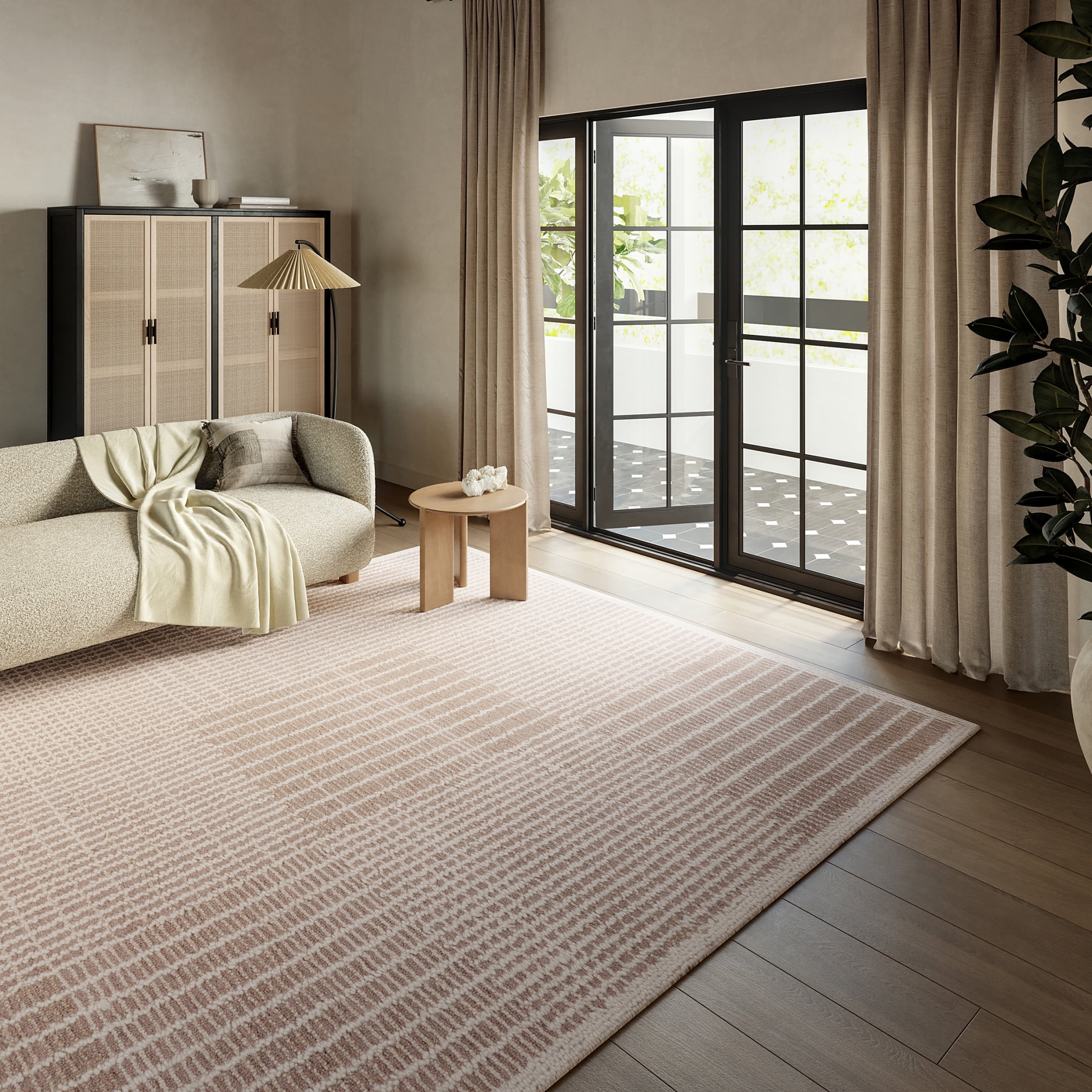 Frenshe Interiors x Rugs USA Montceito Tiled Wool Area Rug