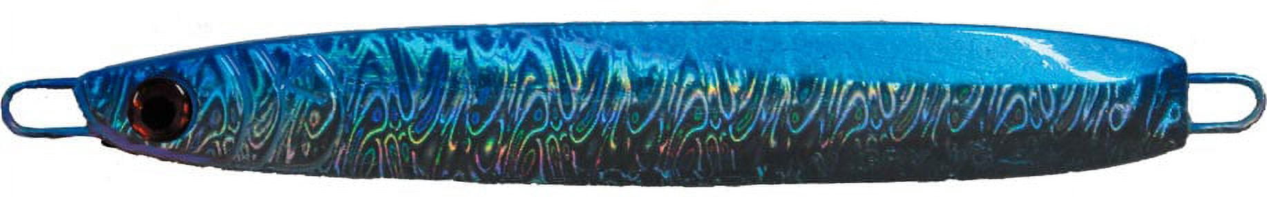 Frenzy TAJ-B09 Rigged Angry Jig, 9 oz, 2 Assist Hooks, Blue