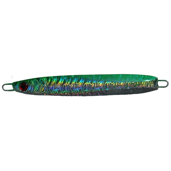 Frenzy TAJ-G09 Rigged Angry Jig, 9 oz, 2 Assist Hooks, Green