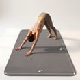 thumbnail image 1 of FrenzyBird Large Yoga Mat 6'x4' (72"x48") 183x122cm, 1/4" & 1/3" Thick TPE Non-Slip Extra Wide Exercise Mat, Big Home Workout Mat for Yoga, Pilates, Gym & Floor Workouts for Women & Men（6mm Gray）, 1 of 1