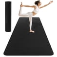 thumbnail image 1 of FrenzyBird Yoga Mat (78 "x 39" x 1/3 "), Wide Workout Mat for Men and Women, Yoga Mat Thick Exercise Mats for Home Workout, Yoga, Pilates （Black）, 1 of 7