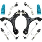 Frenzybro 10 PCs Front Lower Control Arm Set With Ball Joint Tie rod Sway Bar Replacement For 2013 2014 2015 Honda Civic