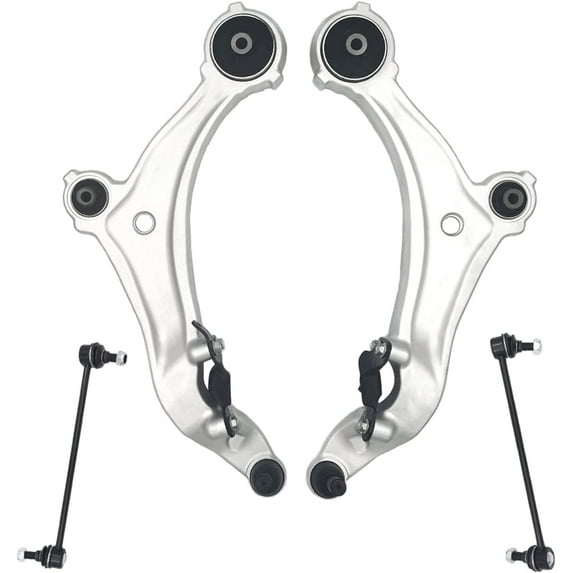 Frenzybro 4 PCs CMS301201 CMS301200 K750267 K750268 Control Arms Left Right With Ball Joints Sway Bar Links Replacement For 2011-17 Nissan Quest Professional Suspension Kit
